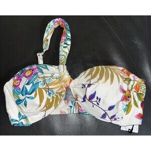 Shade And Shore Bikini Top Women Size Small Floral